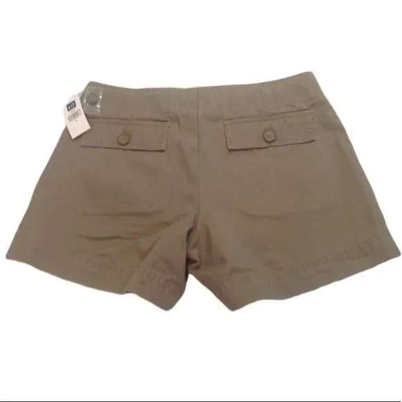 Gap Jeans Khaki Green Shorts Size 6 - Picture 2 of 3